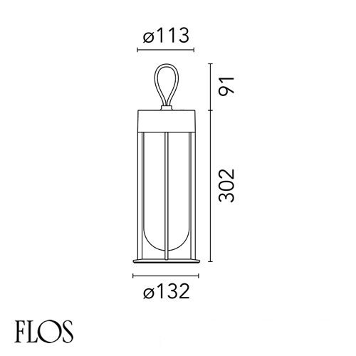 IN VITRO UNPLUGGED（無煙炭色）　テーブルランプ　｜　FLOS　フロス　- LED照明、照明器具の通販ならイケダ照明 online  store -