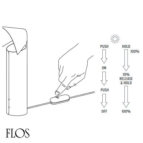 CHIARA T（シルバー）　テーブルランプ　｜　FLOS　フロス　- LED照明、照明器具の通販ならイケダ照明 online store -