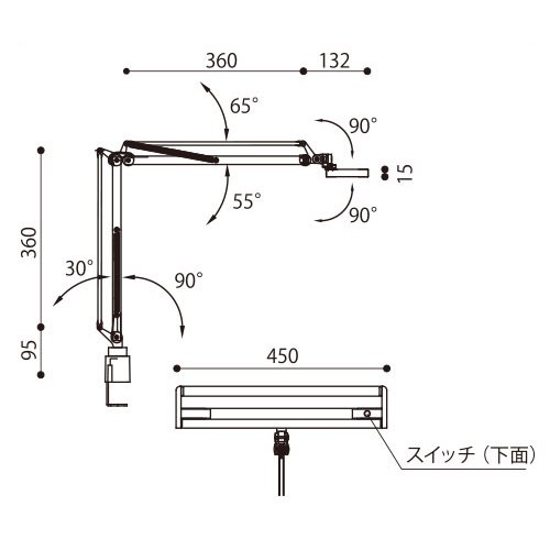 Z-80Pro II（ブラック） Zライト 山田照明 LEDスタンドライト　 - LED照明、照明器具の通販ならイケダ照明 online store -