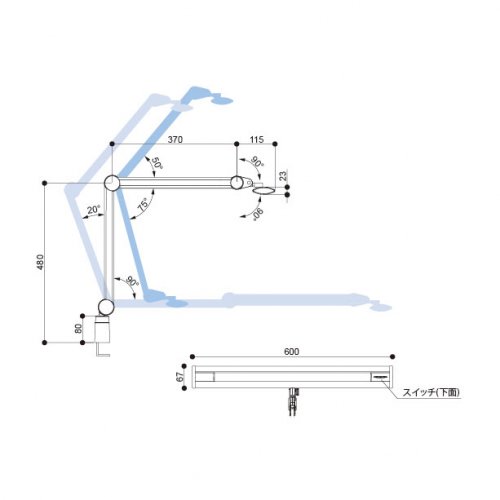 Z-S5000N B（ブラック） Zライト 山田照明 LEDスタンドライト　 - LED照明、照明器具の通販ならイケダ照明 online store -