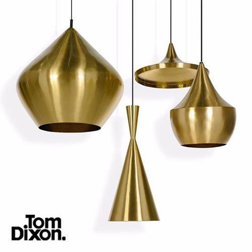 Tom Dixon. トム・ディクソン　Beat Fat Pendant　照明 Beat Fat Pendant in Matt Black Brass | Tom Dixon