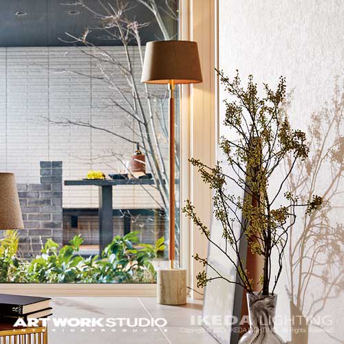 モノリス フロアランプ （グレー） Monolith Floor Lamp ｜ アートワークスタジオ -- IKEDA LIGHTING online  store --