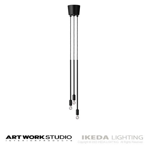 バルセロナペンダント3 （ブラック） Barcelona -Pendant 3 ｜ アートワークスタジオ -- IKEDA LIGHTING  online store --