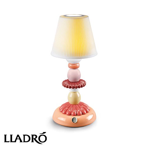 Lotus Firefly Lamp/ロータス ファイヤーフライ (コーラル)　ワイヤレス テーブルランプ | LLADRO/リヤドロ　-イケダ照明  online store-