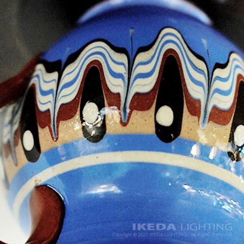 陶磁器テ−ブルランプ 陶磁器テ−ブルランプ Ceramic Table Lamp Blue Flowers 10