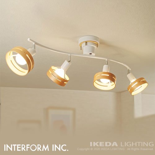 Arche （ホワイト） アーチェ シーリングライト ｜ インターフォルム -- IKEDA LIGHTING online store --