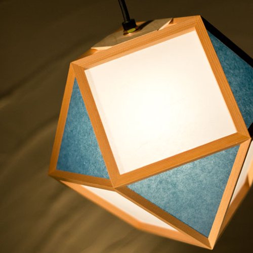 的　mato　L　（白 × 藍） 和風ペンダント　｜ LED照明、照明器具の通販ならイケダ照明 online store