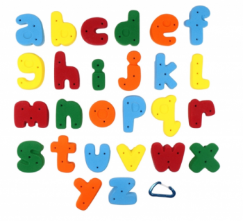 【Screwタイプ】Medium   アルファベット ABC  Screw-on（２６パック） 　- 　Medium Alphabet クライミングホールド
