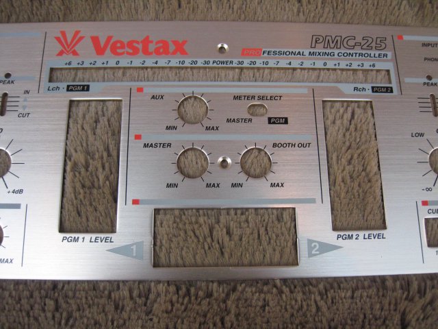 vestax pmc250 パネル+フェーダー-