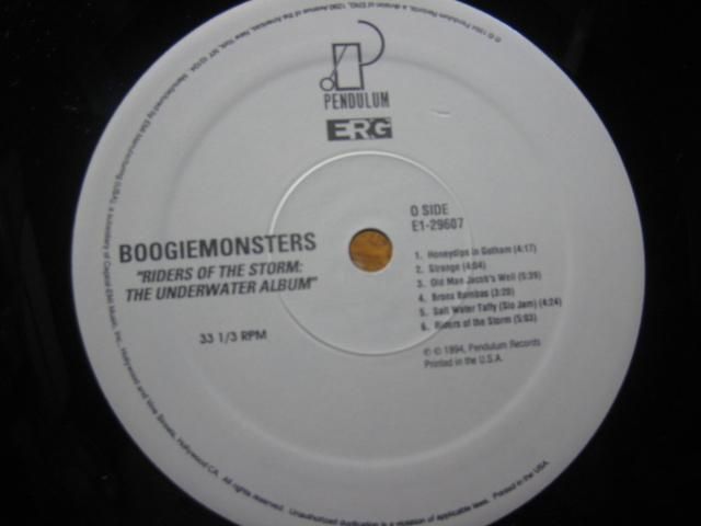 BOOGIEMONSTERS レコードオリジナル盤 Boogiemonsters / Riders Of The Storm: The Underwater Album