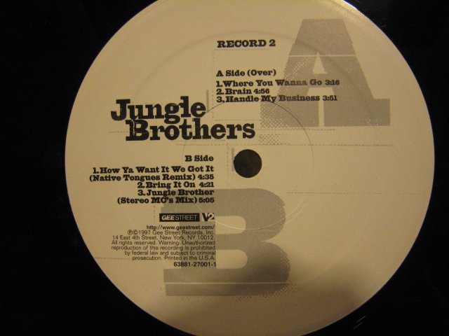 JUNGLE BROTHERS / Raw Deluxe (2LP) - レギュラークラフトレコード