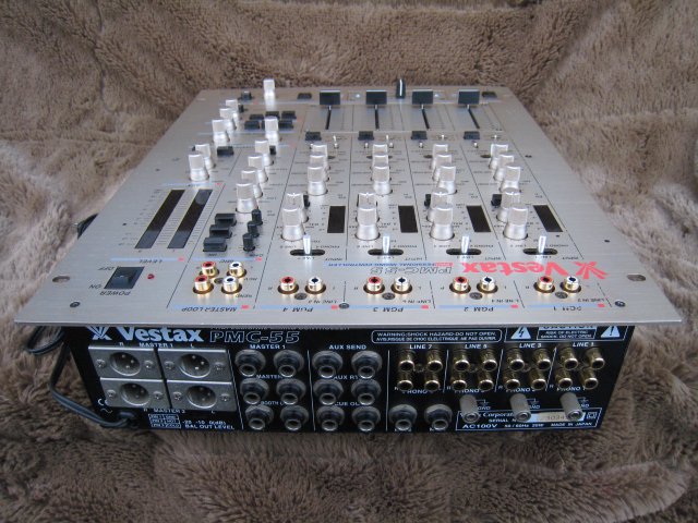 VESTAX PMC-55 全CHフェーダー新品交換・入力RCAジャック新品済み