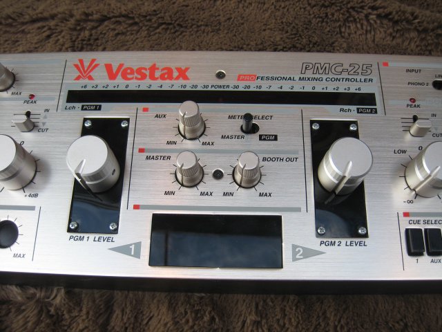 VESTAX PMC-25 全EQパーツ新品交換済 LINE端子音質改善モデル マイクCH