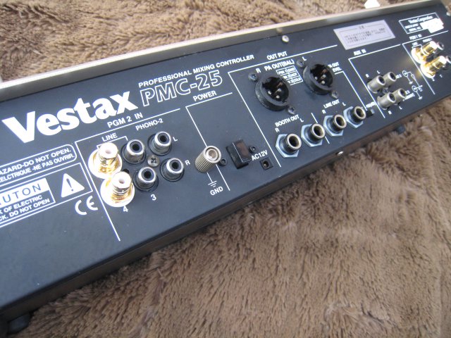 VESTAX PMC-25 全EQパーツ新品交換済 LINE端子音質改善モデル マイクCH