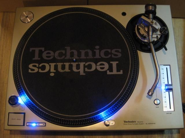 TECHNICS SL-1200 mk3d 全ライト青色LED 交換済みテクニクス ターン