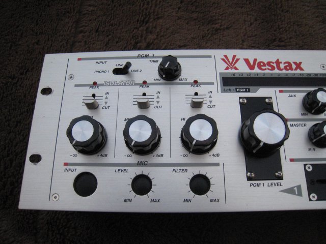 限定1台チューンド品 VESTAX PMC-25 オリジナルフェーダー搭載 マイク