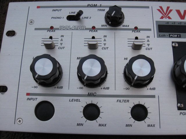 限定1台チューンド品 VESTAX PMC-25 オリジナルフェーダー搭載 マイク