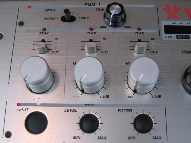VESTAX PMC-250R ロータリー仕様 EQパーツ交換済 マイクCH除去済