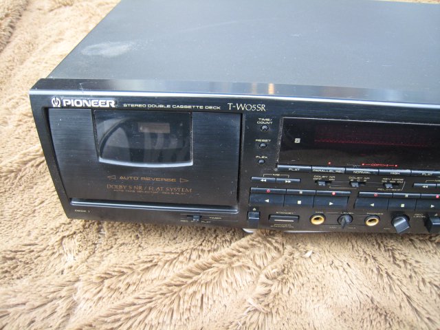 中古動作品 Pioneer T-W05SR ダブルカセットデッキ - レギュラー 