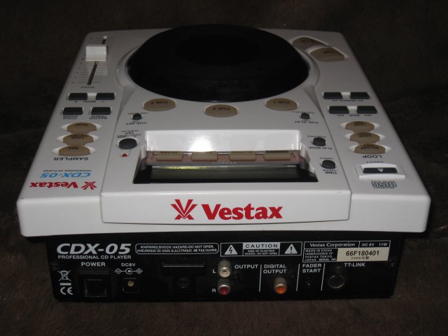 VESTAX CDX-05 CDプレーヤー - レギュラークラフトレコード