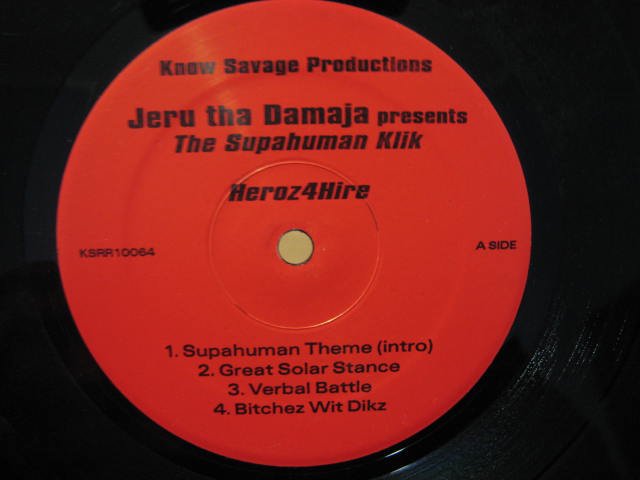 JERU THE DAMAJA / Heroz4Hire(2LP) - レギュラークラフトレコード