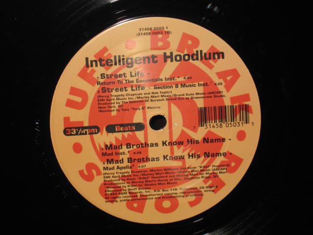 INTELLIGENT HOODLUM / STREET LIFE - レギュラークラフトレコード