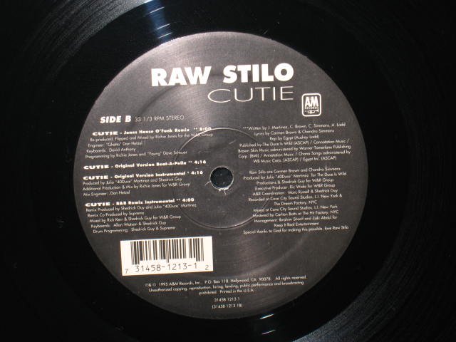 RAW STILO / CUTIE - レギュラークラフトレコード