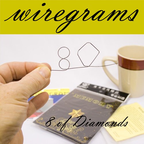 WireGram 8 of Diamonds - Small