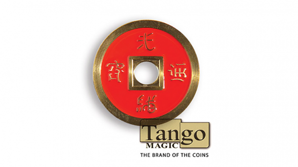 Dollar Size Chinese Coin (Red) by Tango (CH032)