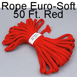 Rope, Soft 50 Ft. Red - Packaged