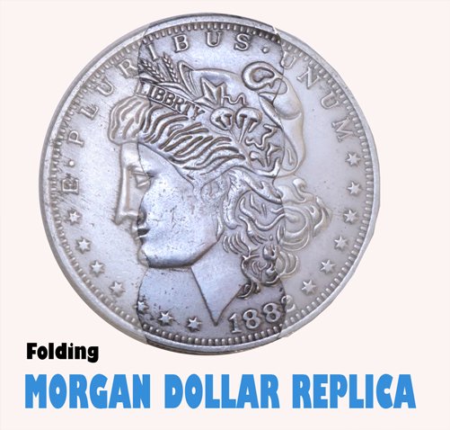 Folding Coin Morgan Dollar, Replica
