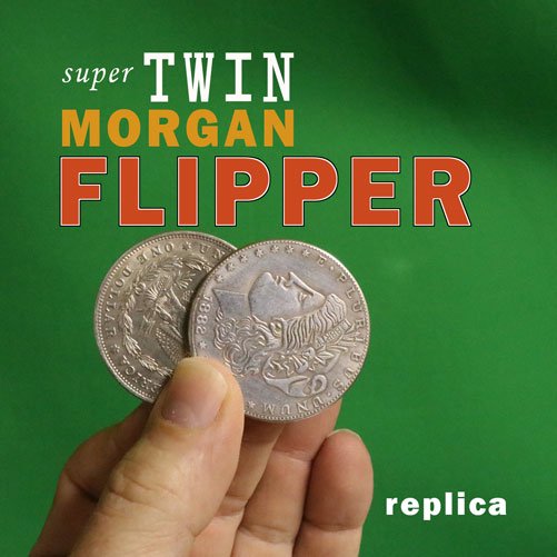 Super TWIN Flipper Morgan Dollar, Replica