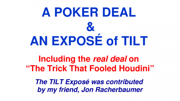A Poker Deal & An Expose of TILT by Paul A. Lelekis eBook DOWNLOAD