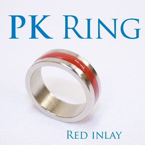 PK Ring - Inlay RED, Deluxe - Medium