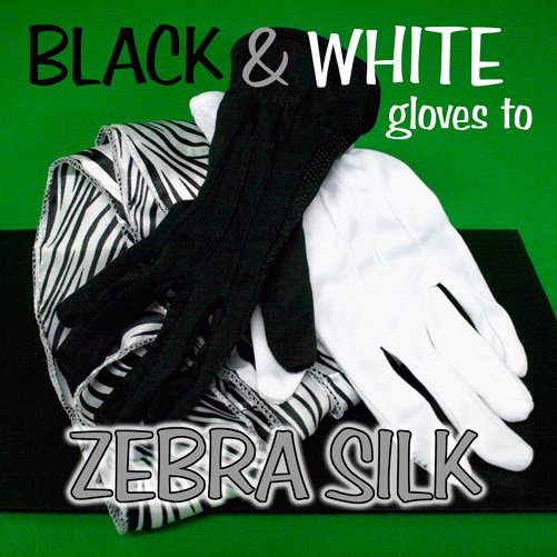 B & W Gloves to Silk Zebra Streamer