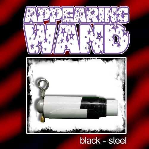 Appearing Wand, Steel - Black