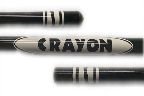 Appearing Crayon w/ Tip, Black - 4 Feet