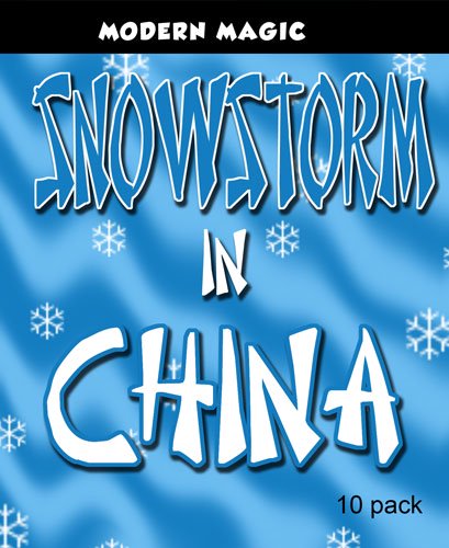 Snow Storm in China, White - Modern