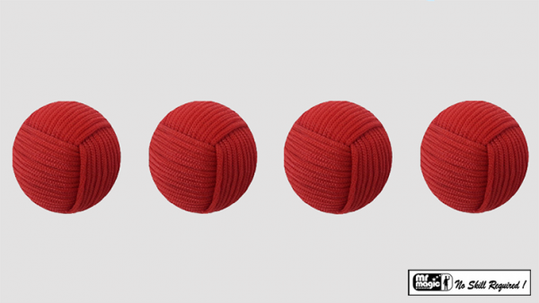 Rope Balls 1 inch / Set of 4 (Red) by Mr. Magic - Trick