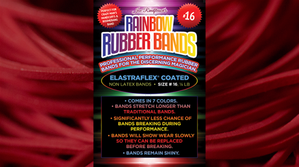 Joe Rindfleisch's SIZE 16 Rainbow Rubber Bands (Joe Rindfleisch - Red Pack) by Joe Rindfleisch