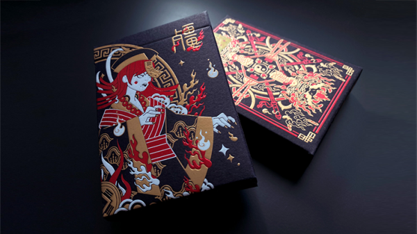 Geung Si The Torpor (Red) Playing Cards
