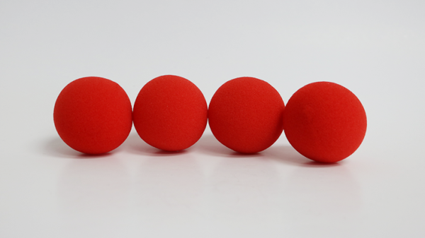 2 3/4 inch Pro Sponge Ball (Red) Pack of 4 from Magic by Gosh
