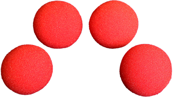 2 inch PRO Sponge Ball (Red) Bag of 4 from Magic by Gosh