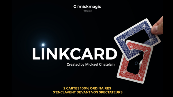 LinkCard BLUE (Gimmicks and Online Insruction) by Mickael Chatelain - Trick