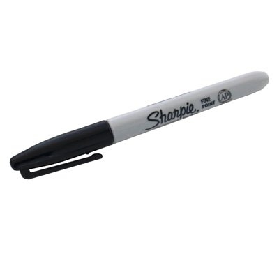 (Ungimmicked) Fine-Tip Sharpie (Black) box of 12 by Murphy's Magic Supplies - Trick