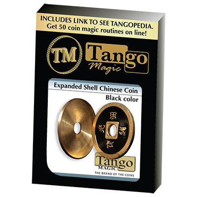 Expanded Shell Chinese Coin made in Brass (Yellow) by Tango - Trick (CH006)