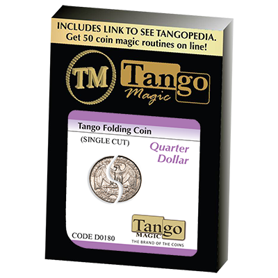 Tango Folding Coin Quarter Dollar Traditional Single Cut (D0180) by  Tango - Trick