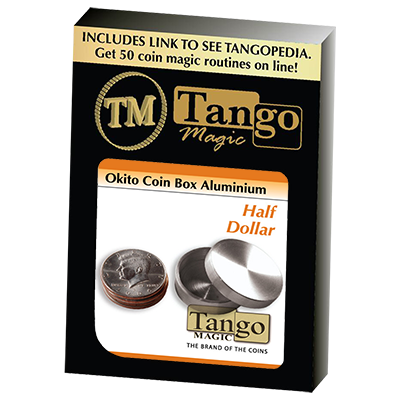 Slot Boston Coin Box (Aluminum w/DVD)(A0028) One Dollar by Tango Magic - Tricks