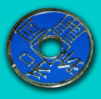 Chinese Coin - Blue