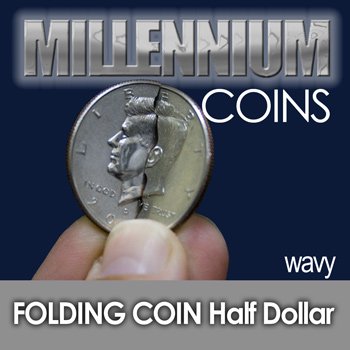 Folding Half Dollar - Wavy Cut - Mill.
